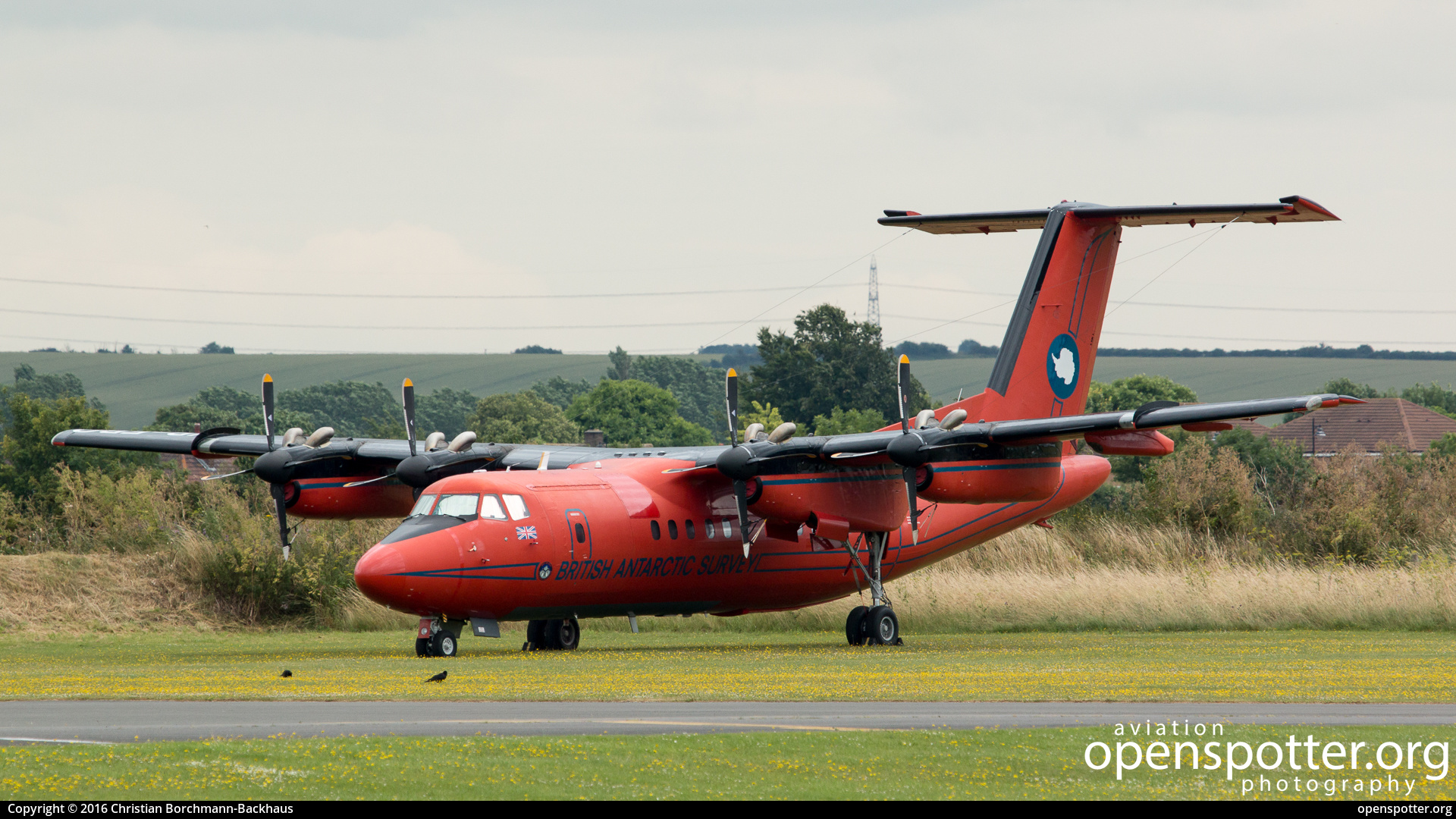 VP-FBQ - British Antarctic Survey De Havilland DHC-7-110 Dash 7 at Duxford Airport (QFO/EGSU) taken by Christian Borchmann-Backhaus | openspotter.org | ID: 49028