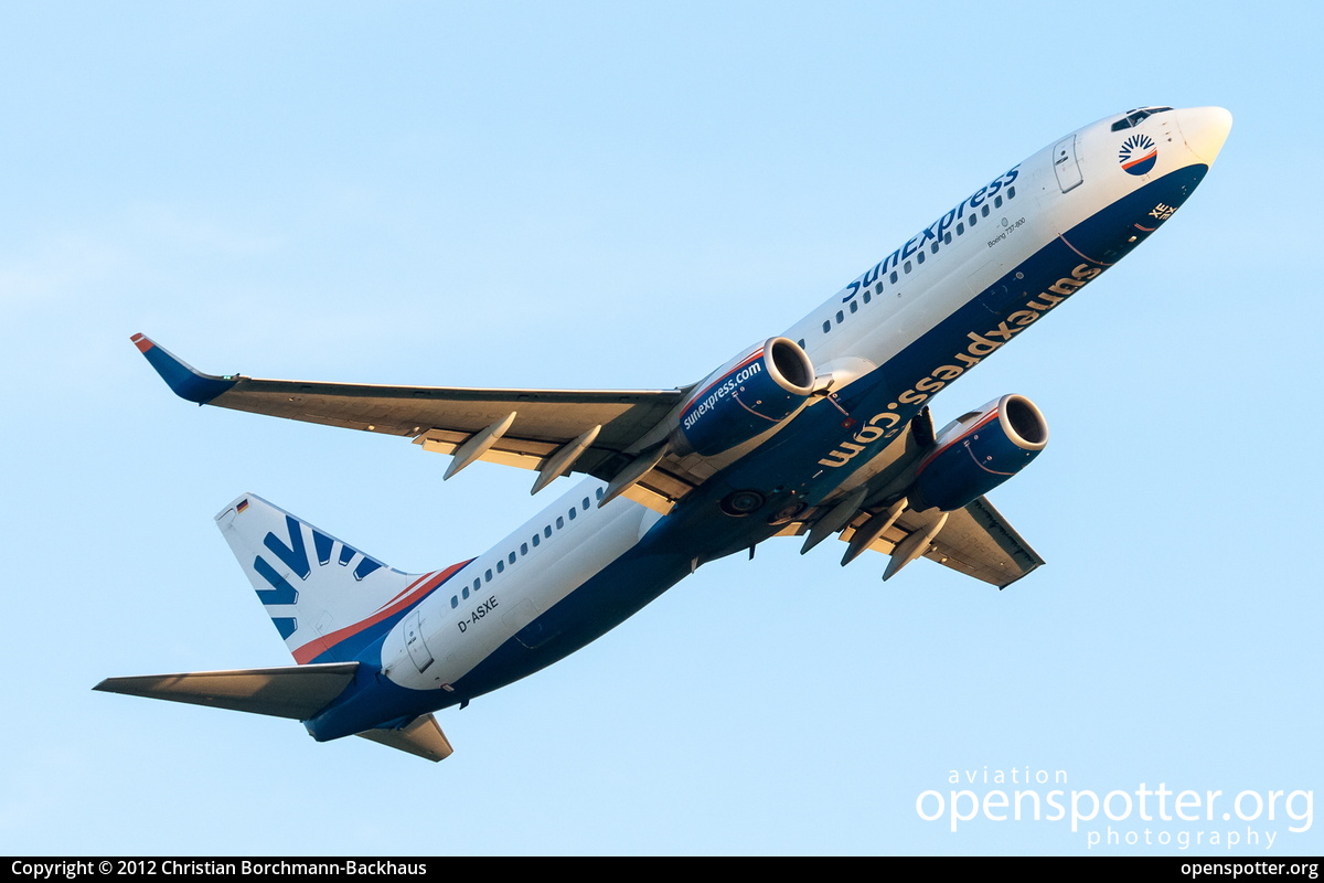 D-ASXE - SunExpress Germany Boeing 737-8CX(WL) at Berlin-Schönefeld International Airport (SXF/EDDB) taken by Christian Borchmann-Backhaus | openspotter.org | ID: 3869