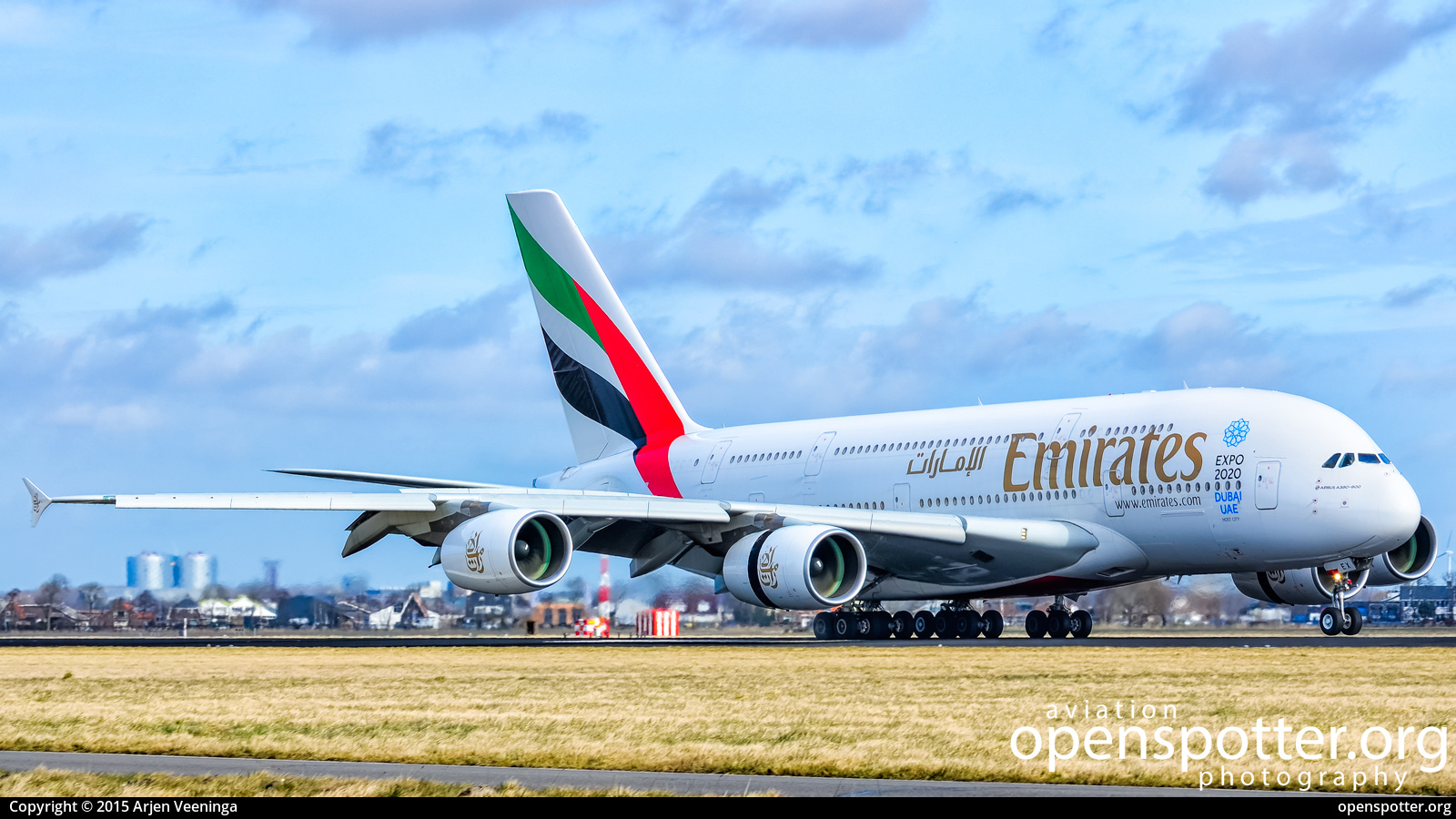 A6-EEX - Emirates Airbus A380-861 at Schiphol Airport (AMS/EHAM) taken by Arjen Veeninga | openspotter.org | ID: 90162