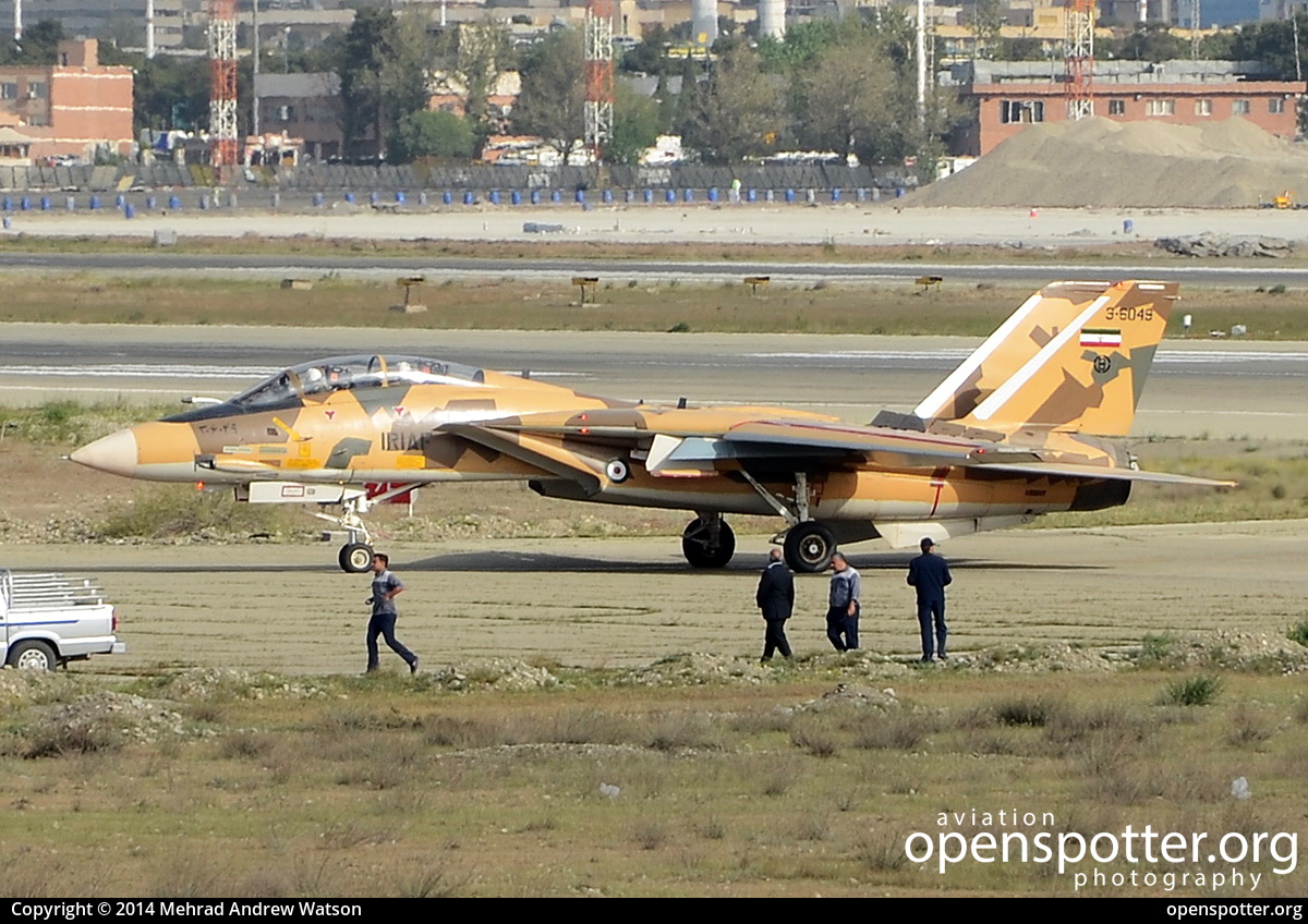 3-6049 - Iran Air Force Grumman F-14AM Tomcat at Mehrabad International Airport (THR/OIII) taken by Mehrad Andrew Watson | openspotter.org | ID: 15375