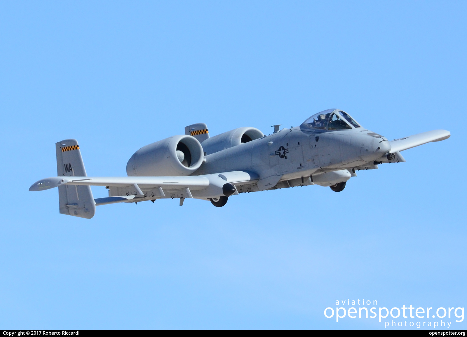79-0169 - US Airforce (USAF) Fairchild A-10A Thunderbold II at Nellis Air Force Base (LSV/KLSV) taken by Roberto Riccardi | openspotter.org | ID: 50452