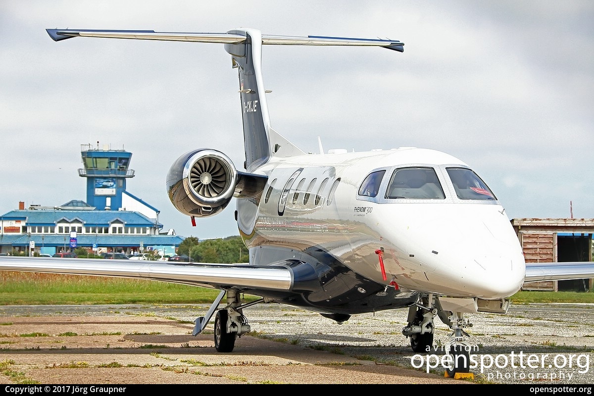 D-CKJE - Luxaviation Germany Embraer EMB-505 Phenom 300 at Flughafen Sylt (GWT/EDXW) taken by Jörg Graupner | openspotter.org | ID: 45467