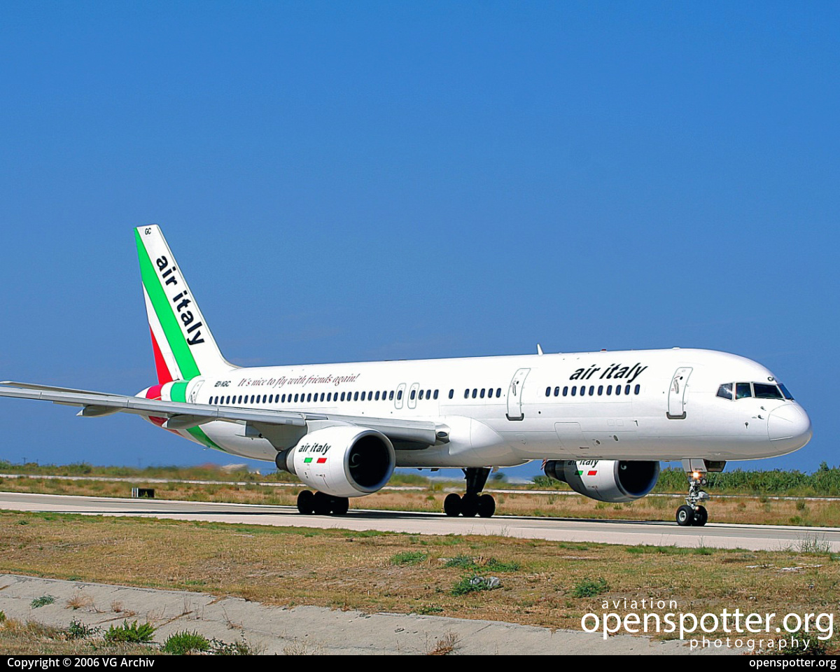 EI-IGC - Air Italy Boeing 757-230 at Rhodes International Airport, Diagoras (RHO/LGRP) taken by VG Archiv | openspotter.org | ID: 68966