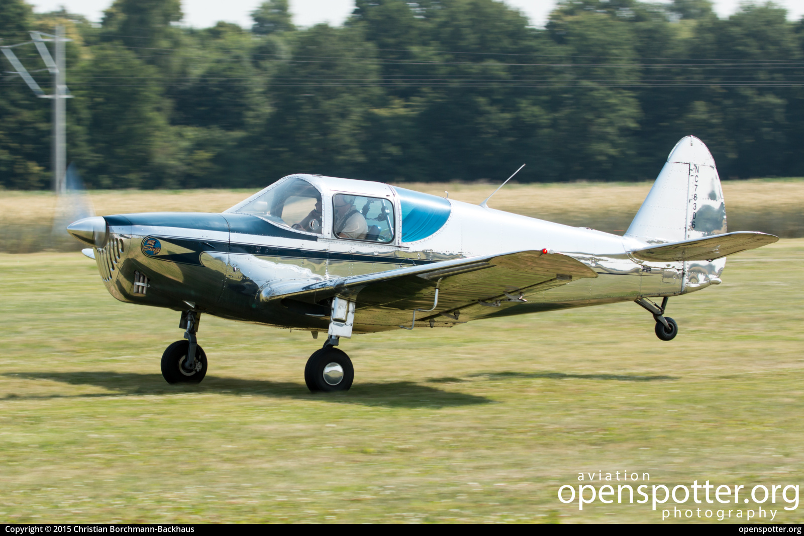 NC78306 - Private / Untitled Globe GC-1B Swift at Flugplatz Bienenfarm (EDOI) taken by Christian Borchmann-Backhaus | openspotter.org | ID: 75829