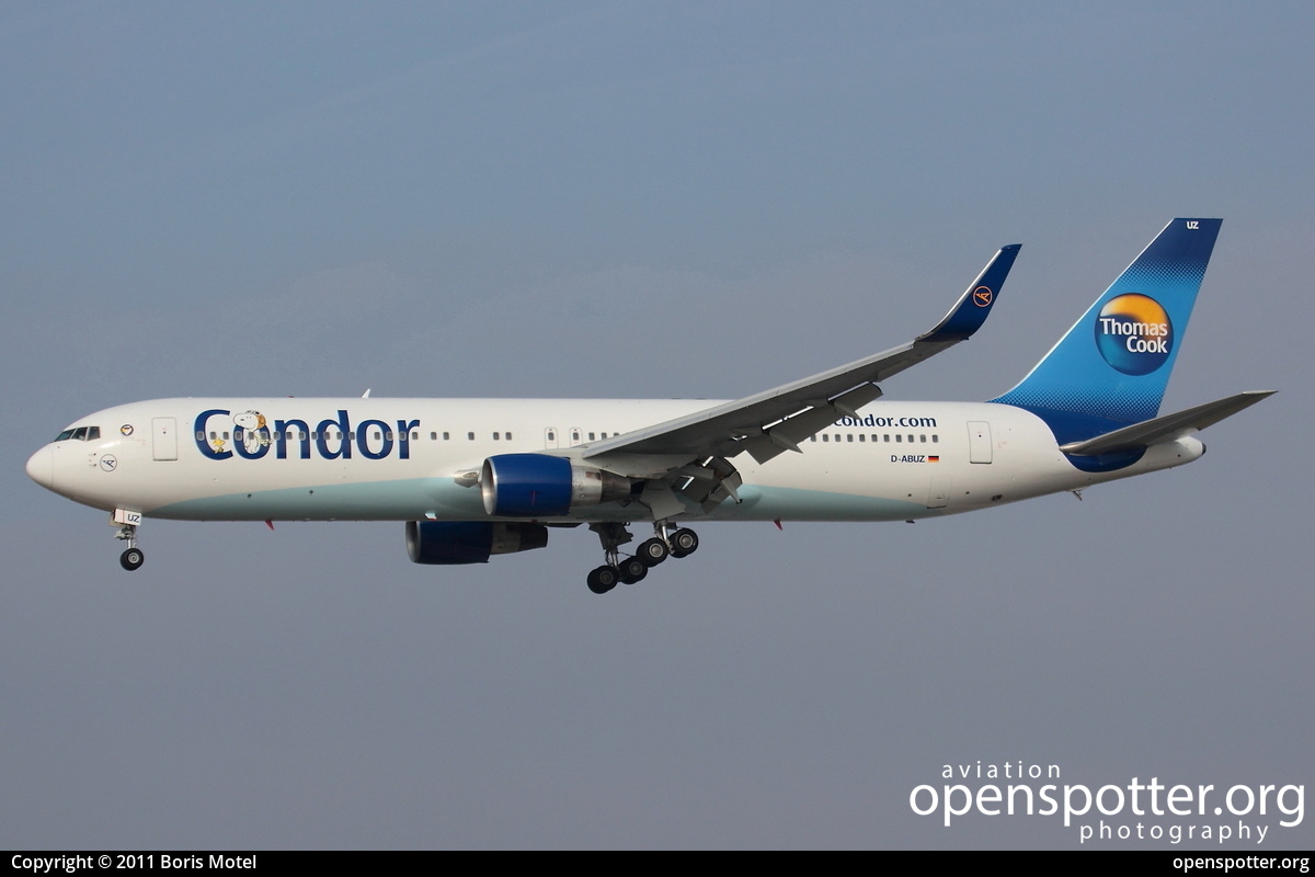 D-ABUZ - Condor Boeing 767-330(ER)(WL) at Frankfurt International Airport (FRA/EDDF) taken by Boris Motel | openspotter.org | ID: 1970