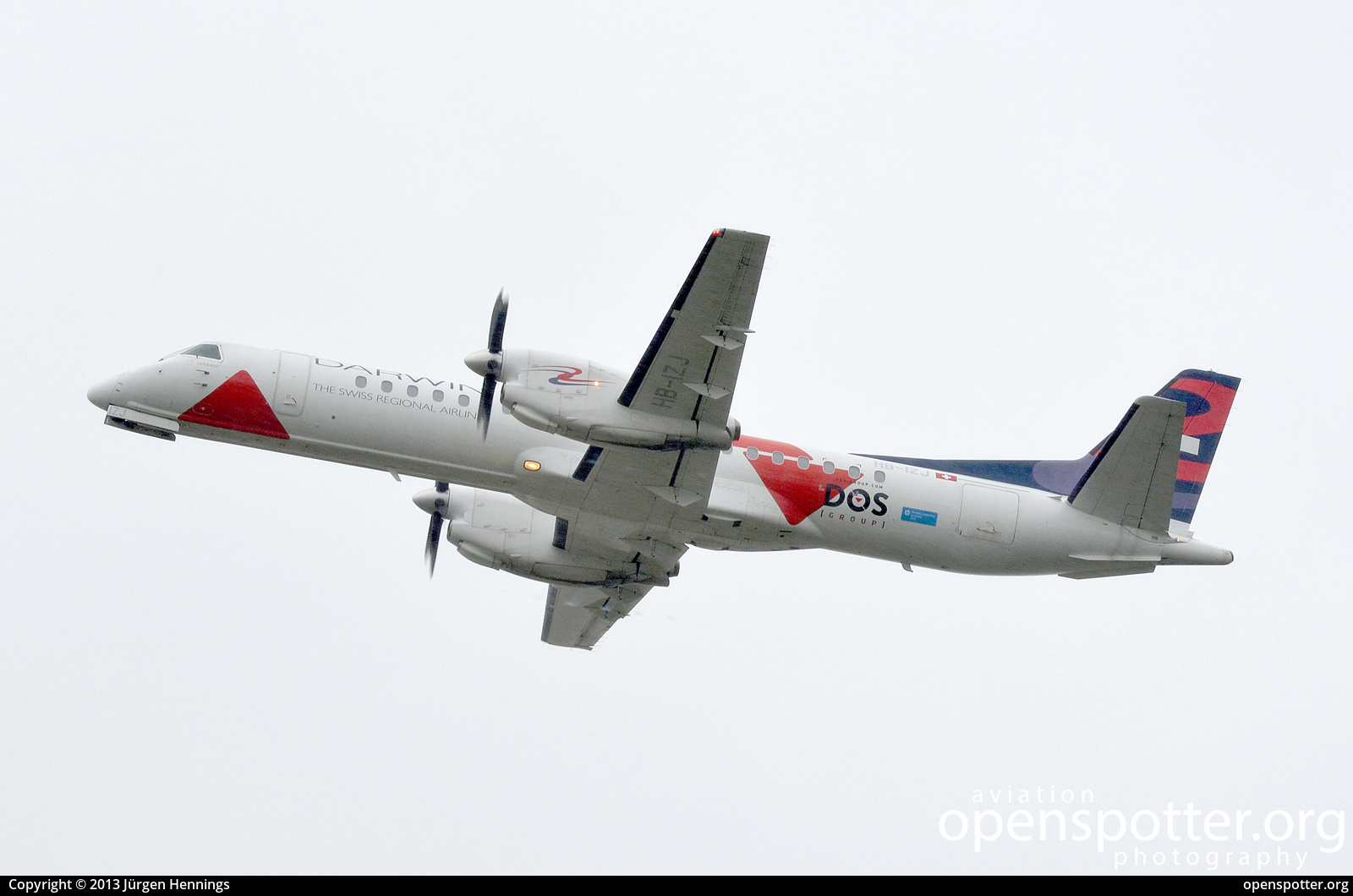 HB-IZJ - Darwin Airline Saab 2000 at Schiphol Airport (AMS/EHAM) taken by Jürgen Hennings | openspotter.org | ID: 54101