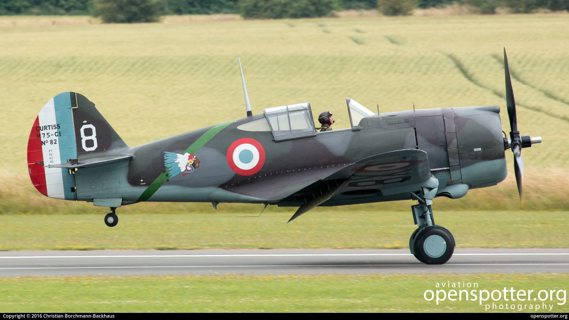 G-CCVH - The Fighter Collection Curtiss Hawk 75A-1 at Duxford Airport (QFO/EGSU) taken by Christian Borchmann-Backhaus | openspotter.org | ID: 66419