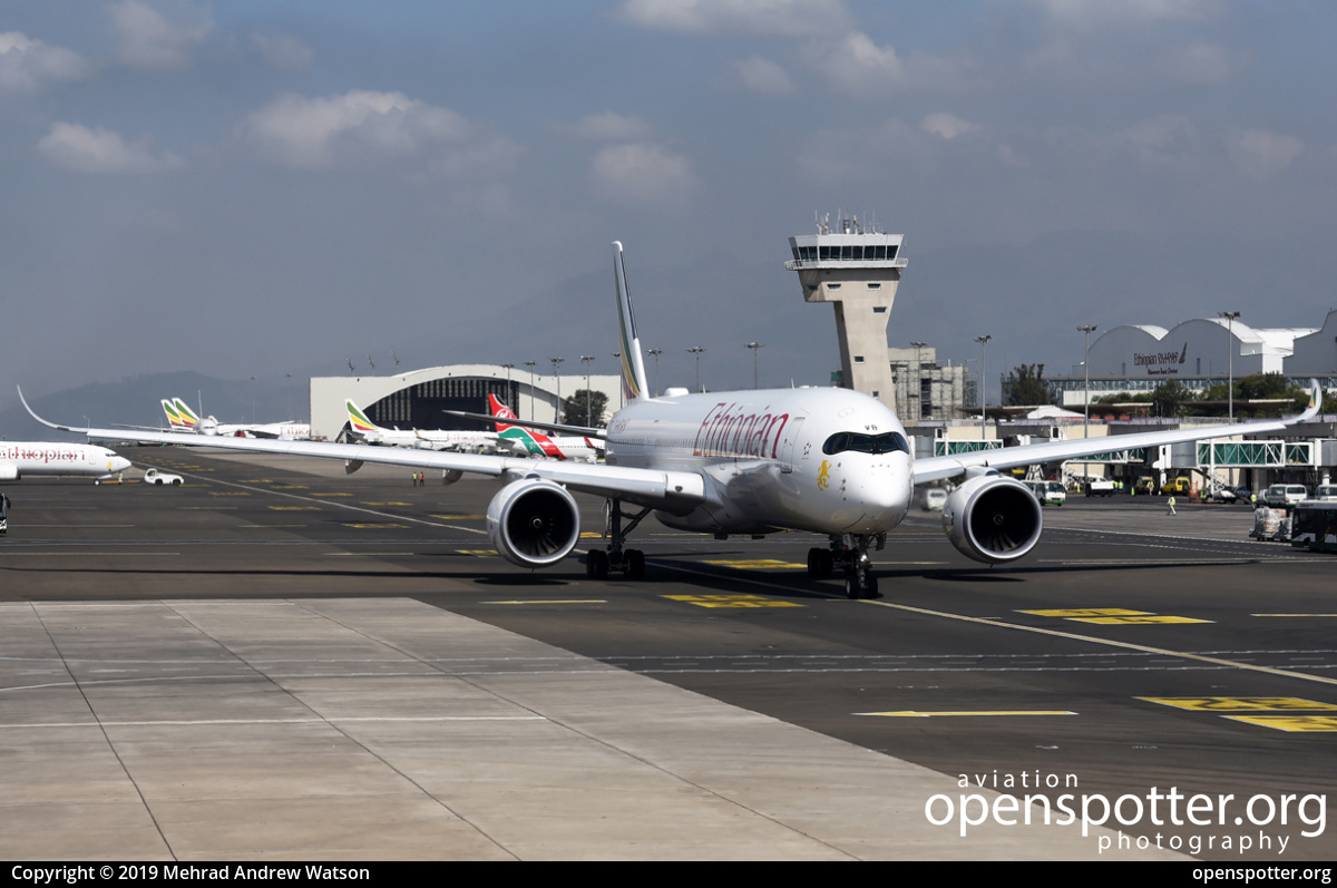ET-AVB - Ethiopian Airlines Airbus A350-941 at Bole International Airport (ADD/HAAB) taken by Mehrad Andrew Watson | openspotter.org | ID: 61560