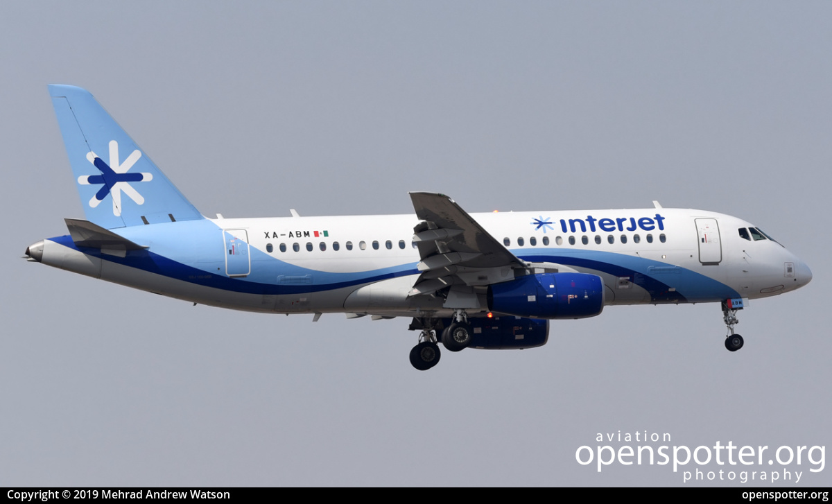 XA-ABM - Interjet ( Mexico ) Sukhoi Superjet 100-95B at Mexico City International Airport (MEX/MMMX) taken by Mehrad Andrew Watson | openspotter.org | ID: 58585