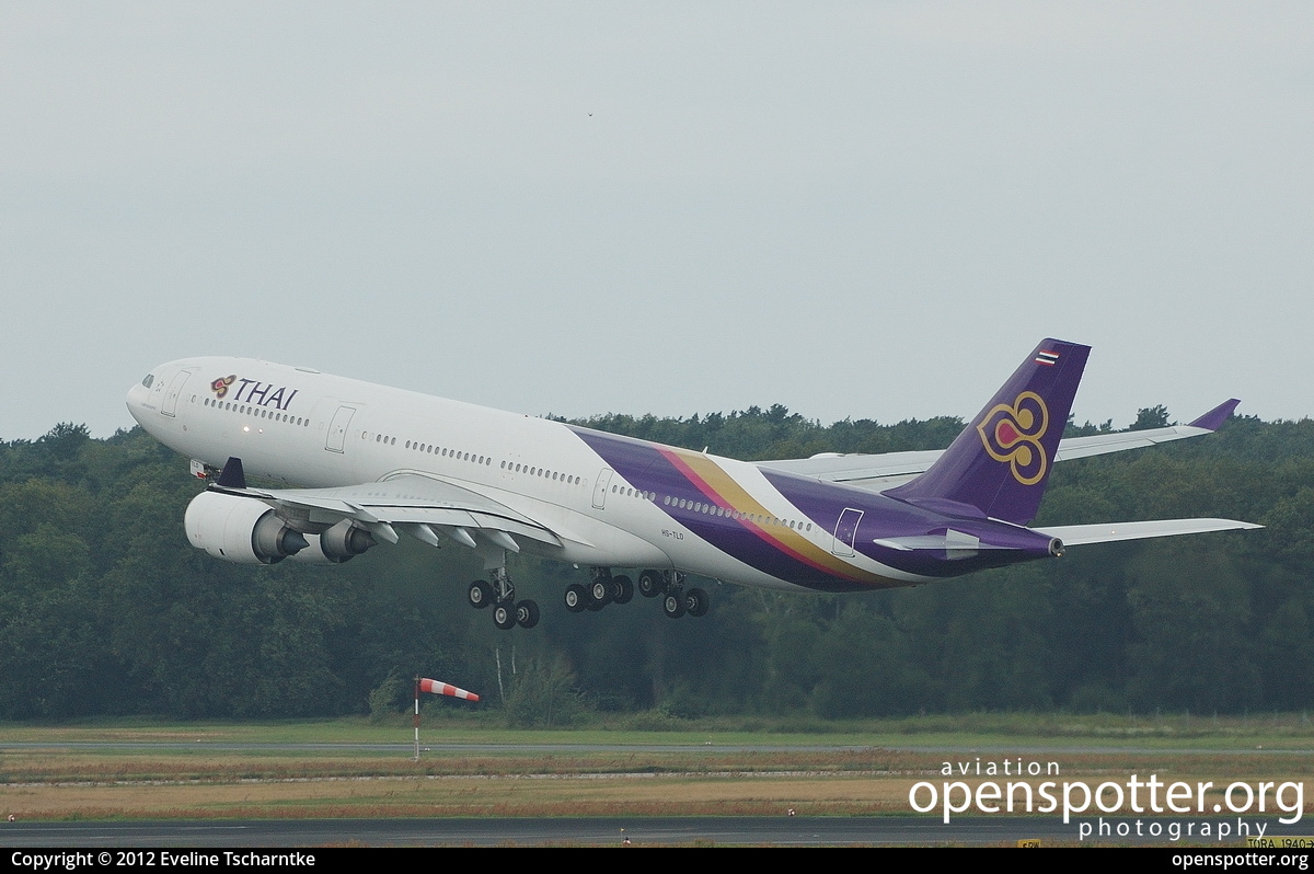 HS-TLD - Thai Airways International Airbus A340-541(HGW) at Berlin-Tegel Airport (TXL/EDDT) taken by Eveline Tscharntke | openspotter.org | ID: 3617