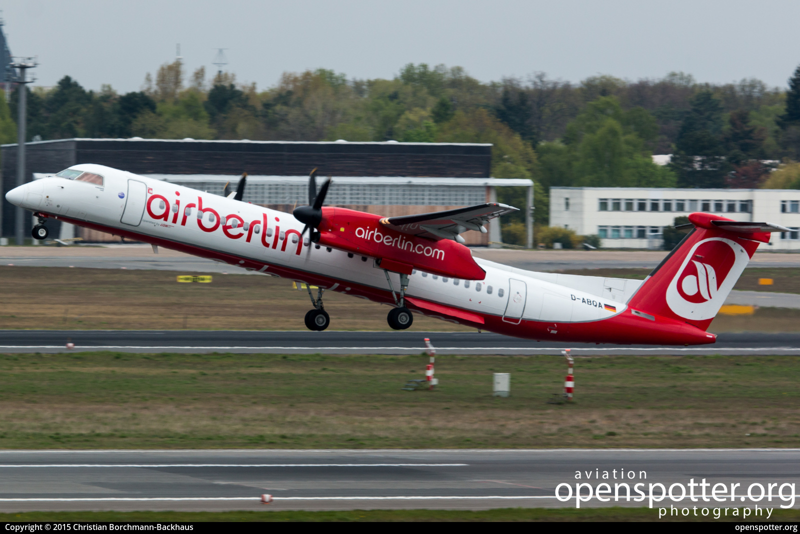 D-ABQA - Air Berlin De Havilland Canada DHC-8-402Q Dash 8 at Berlin-Tegel Airport (TXL/EDDT) taken by Christian Borchmann-Backhaus | openspotter.org | ID: 45415