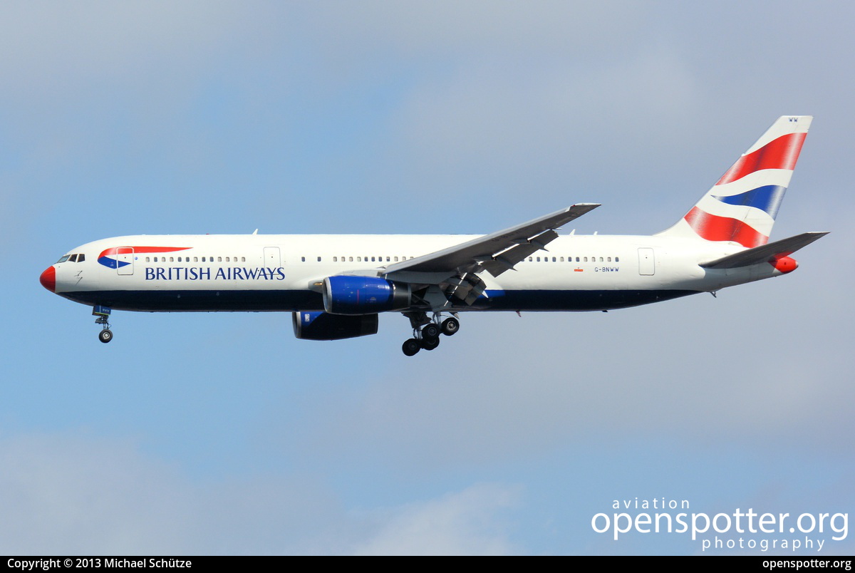 G-BNWW - British Airways Boeing 767-336(ER) at London Heathrow Airport (LHR/EGLL) taken by Michael Schütze | openspotter.org | ID: 7160
