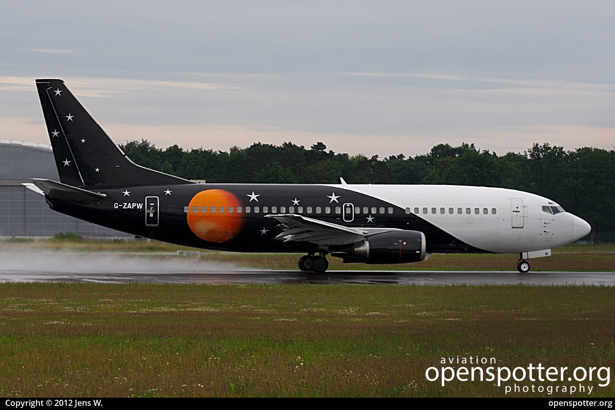 G-ZAPW - Titan Airways Boeing 737-3L9(QC) at Braunschweig-Wolfsburg Regional Airport (BWE/EDVE) taken by Jens W. | openspotter.org | ID: 3813