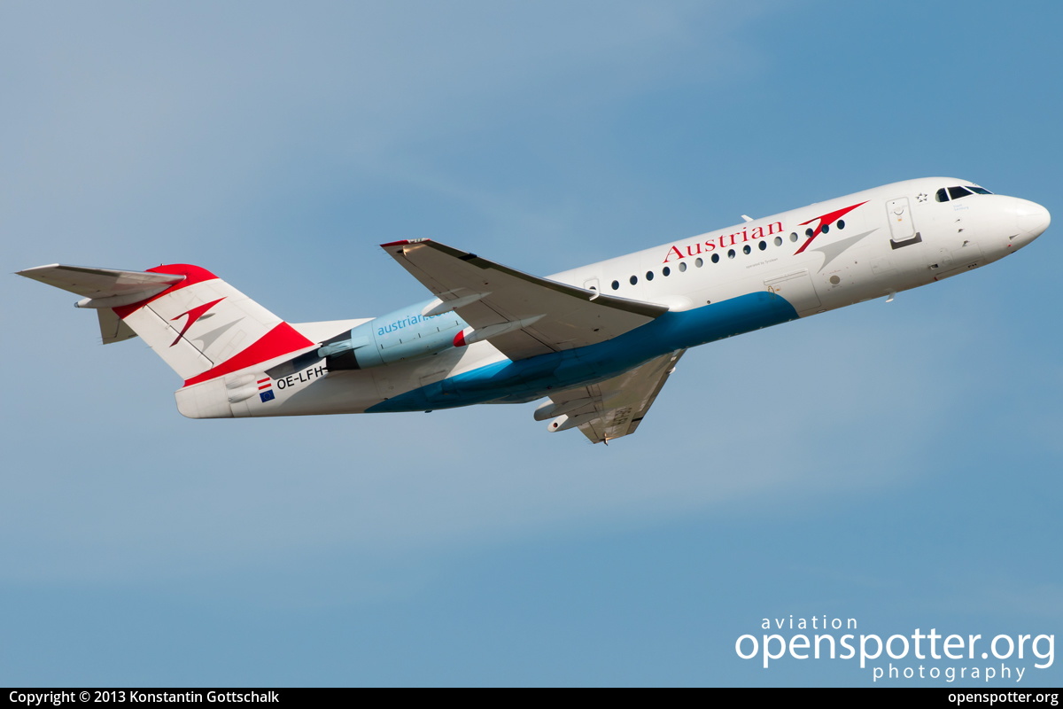 OE-LFH - Austrian Airlines Fokker F70 at Düsseldorf International Airport (DUS/EDDL) taken by Konstantin Gottschalk | openspotter.org | ID: 26782