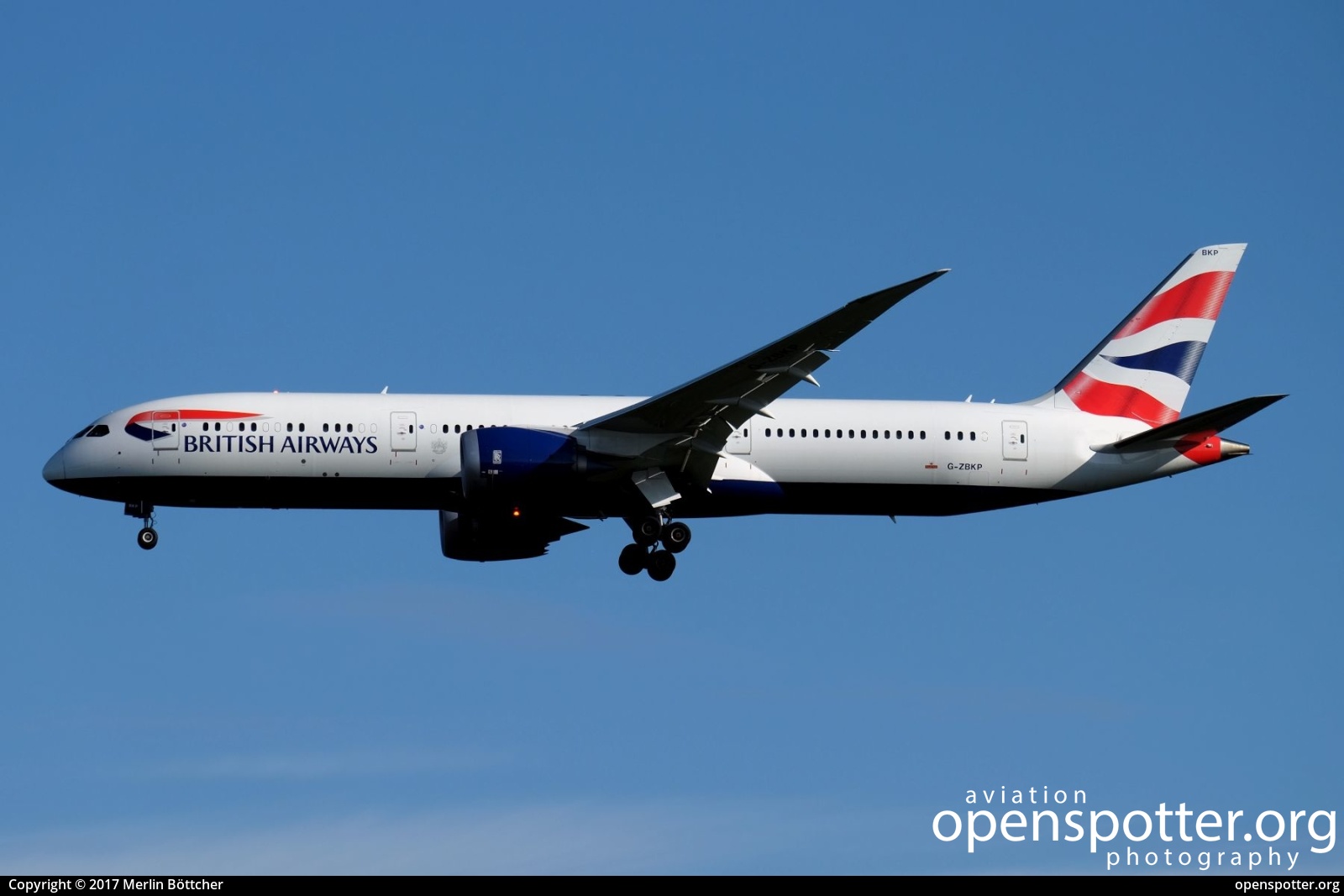G-ZBKP - British Airways Boeing 787-9 Dreamliner at London Heathrow Airport (LHR/EGLL) taken by Merlin Böttcher | openspotter.org | ID: 50233