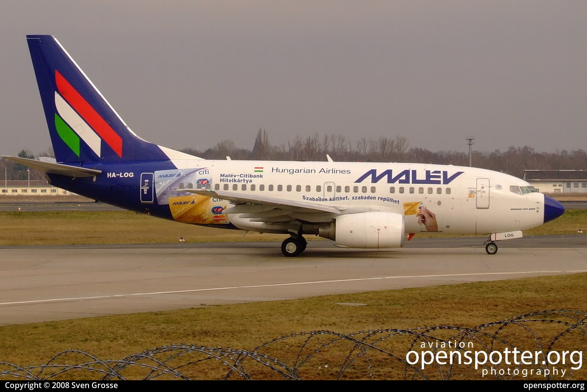 HA-LOG - Malév Hungarian Airlines Boeing 737-6Q8 at Berlin-Tegel Airport (TXL/EDDT) taken by Sven Grosse | openspotter.org | ID: 3616