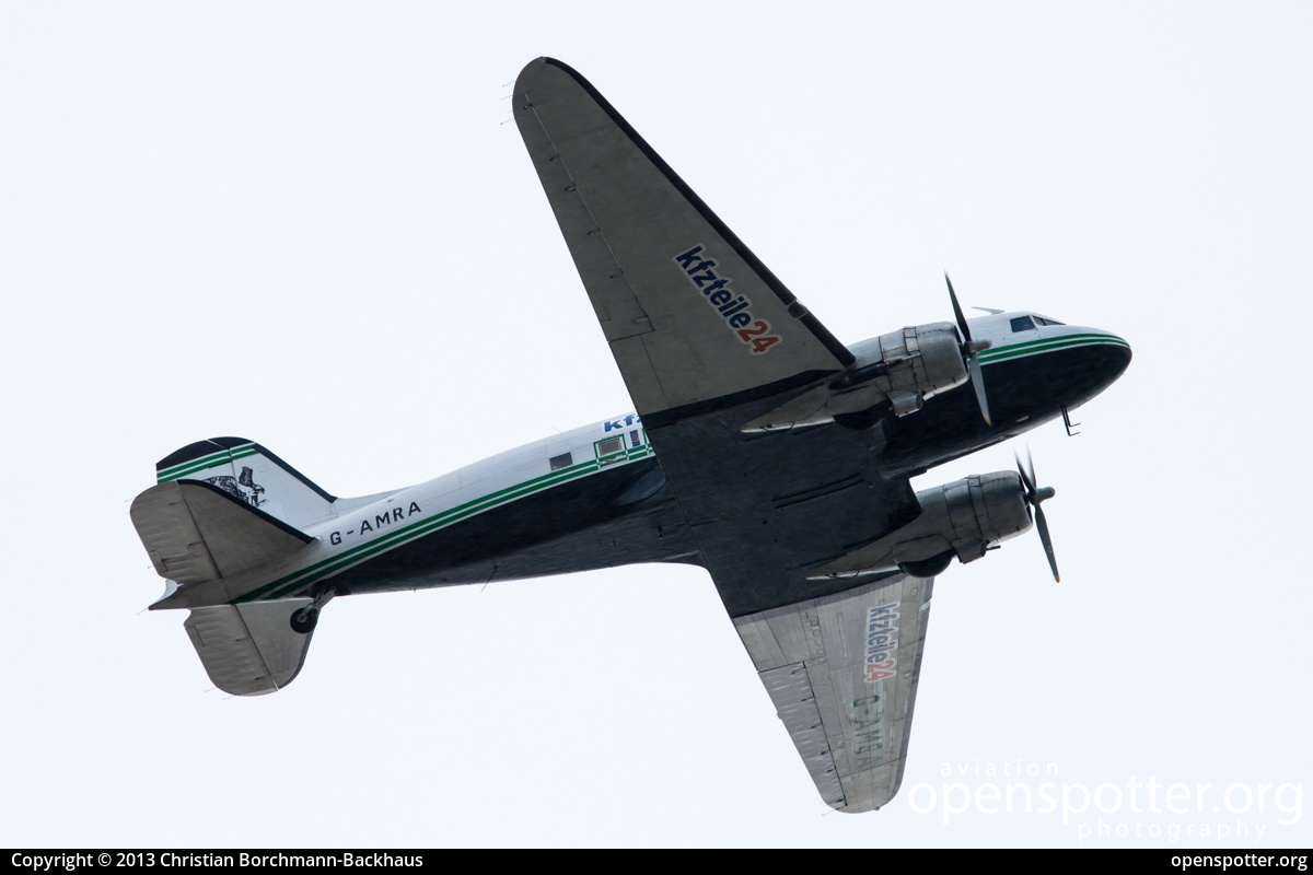 G-AMRA - Förderverein Rosinenbomber e.V. Douglas DC-3C at Berlin-Schönefeld International Airport (SXF/EDDB) taken by Christian Borchmann-Backhaus | openspotter.org | ID: 8156