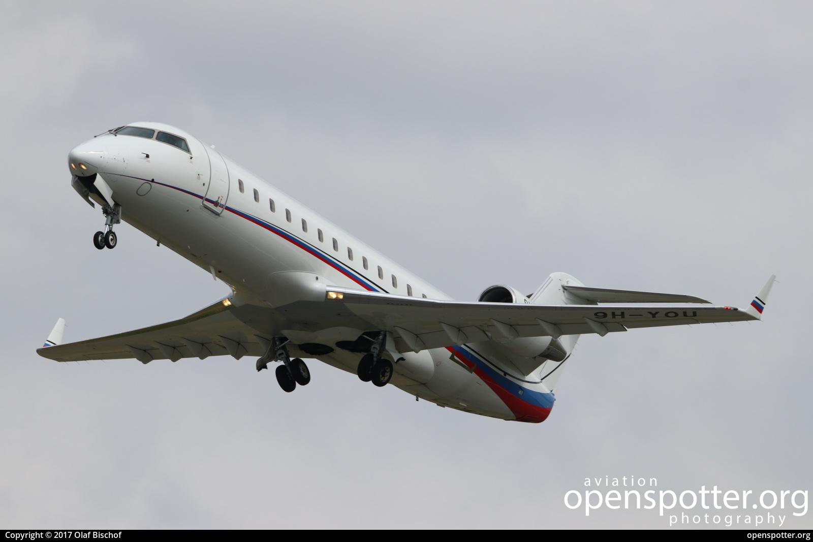 9H-YOU - Private / Untitled Bombardier Challenger 850 (CL-600-2B19) at Hamburg Airport (Fuhlsbüttel Airport) (HAM/EDDH) taken by Olaf Bischof | openspotter.org | ID: 45147