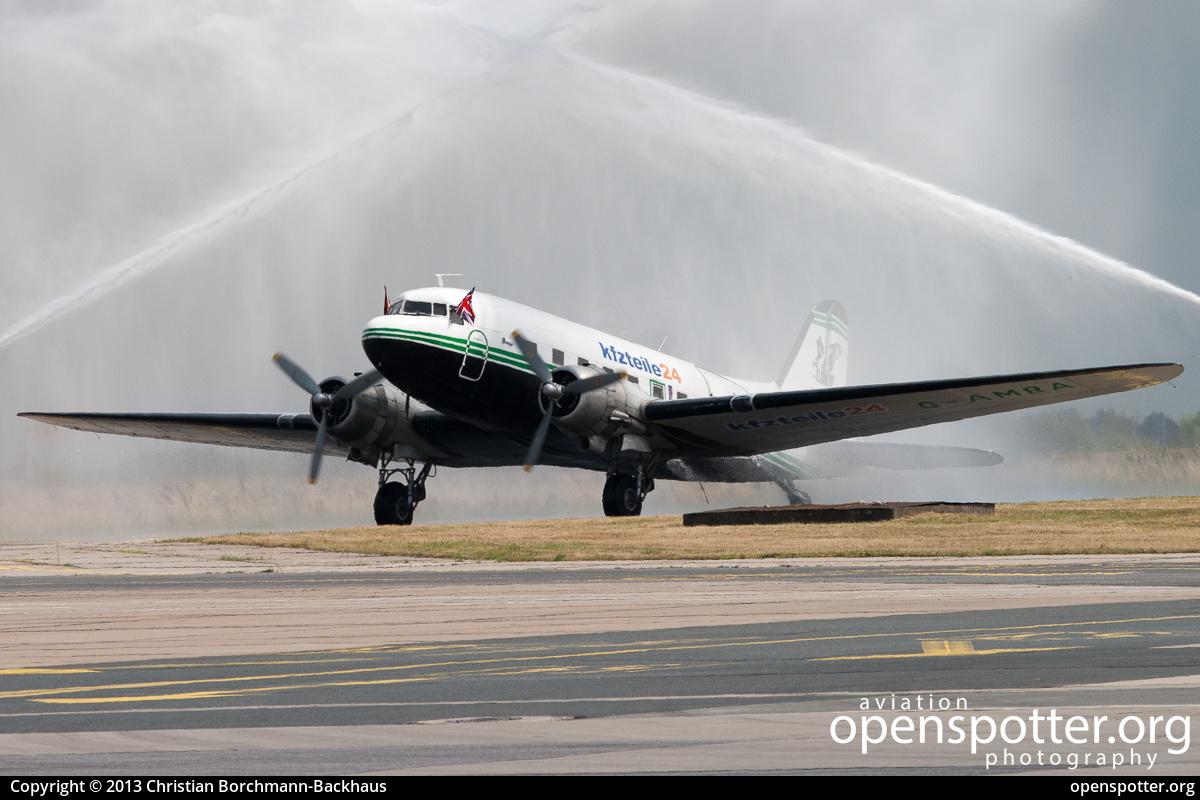 G-AMRA - Förderverein Rosinenbomber e.V. Douglas DC-3C at Berlin-Schönefeld International Airport (SXF/EDDB) taken by Christian Borchmann-Backhaus | openspotter.org | ID: 8141
