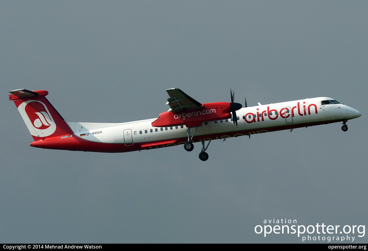 D-ABQA - Air Berlin De Havilland Canada DHC-8-402Q Dash 8 at Vienna International Airport (VIE/LOWW) taken by Mehrad Andrew Watson | openspotter.org | ID: 18664