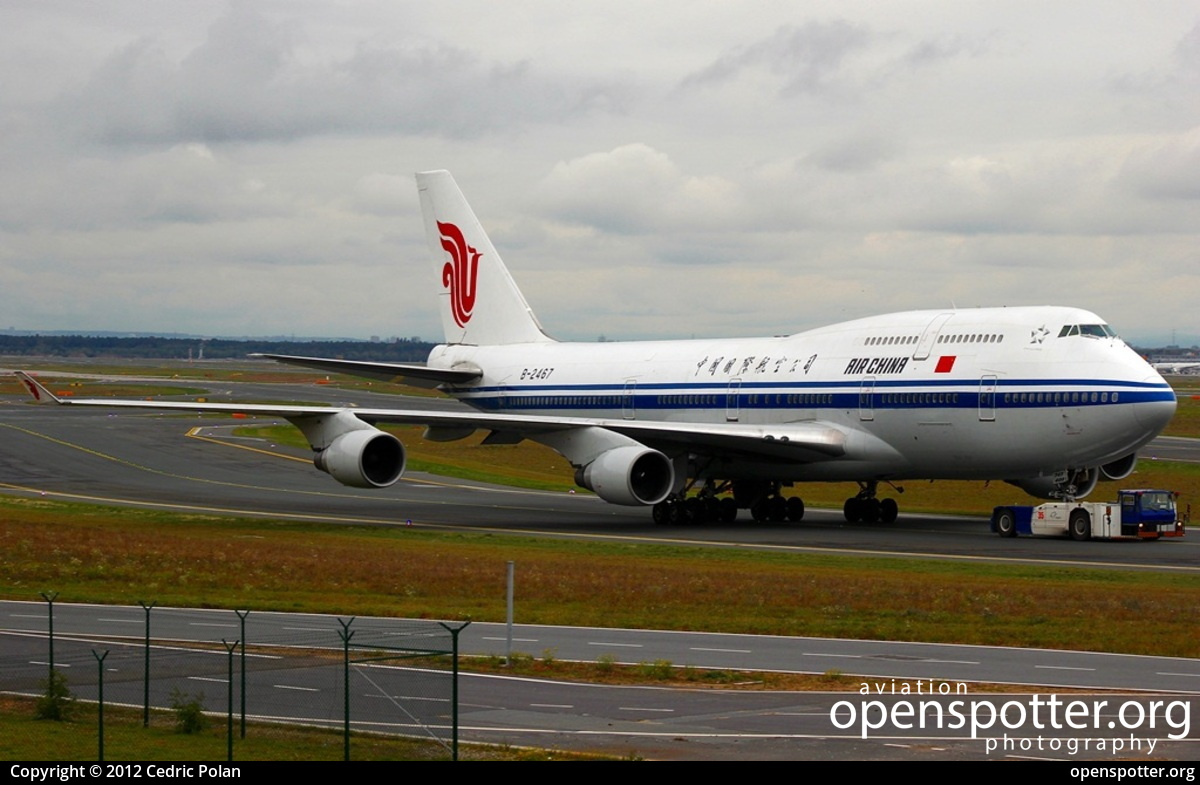 B-2467 - Air China Boeing 747-4J6(M) at Frankfurt International Airport (FRA/EDDF) taken by Cedric Polan | openspotter.org | ID: 4713