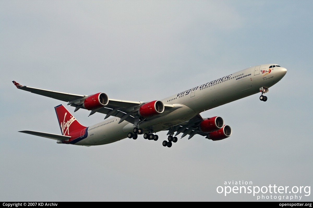 G-VFIZ - Virgin Atlantic Airways Airbus A340-642 at London Heathrow Airport (LHR/EGLL) taken by KD Archiv | openspotter.org | ID: 61504
