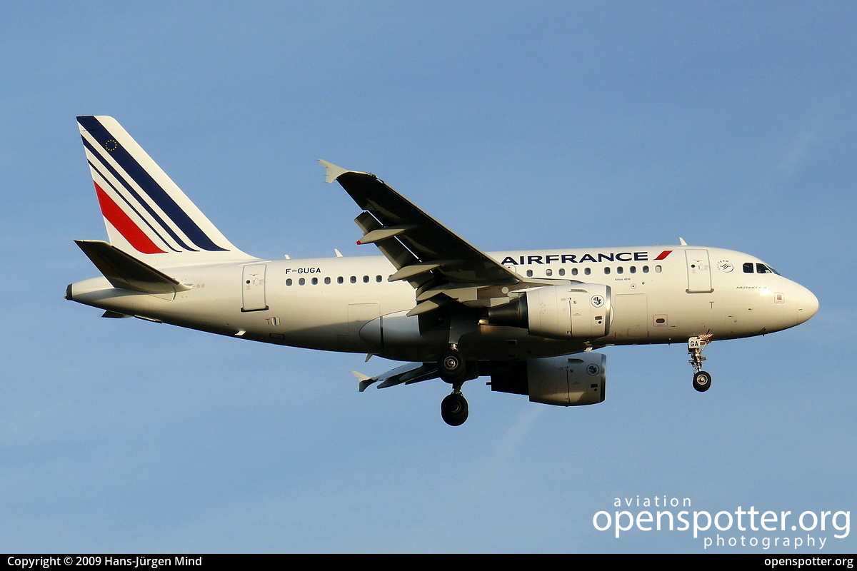 F-GUGA - Air France Airbus A318-111 at Berlin-Tegel Airport (TXL/EDDT) taken by Hans-Jürgen Mind | openspotter.org | ID: 9869