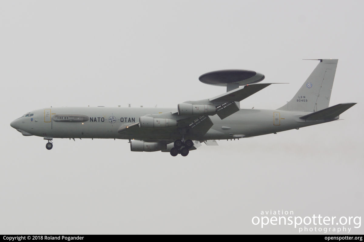 LX-N90459 - NATO / OTAN	 Boeing E-3A Sentry (707-300) at Radom-Sadków Airport (RDO/EPRA) taken by Roland Pogander | openspotter.org | ID: 56333
