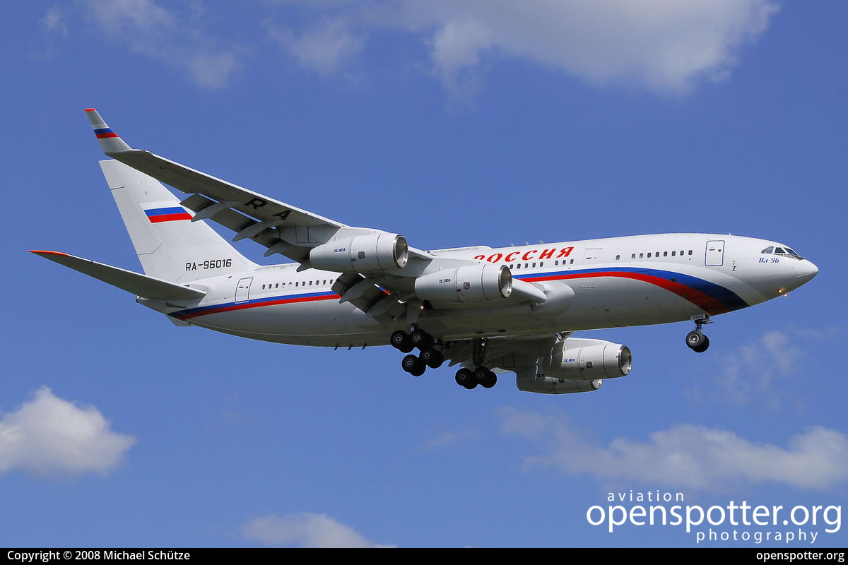 RA-96016 - Rossiya - Special Flight Detachment Ilyushin Il-96-300PU at Berlin-Tegel Airport (TXL/EDDT) taken by Michael Schütze | openspotter.org | ID: 13188