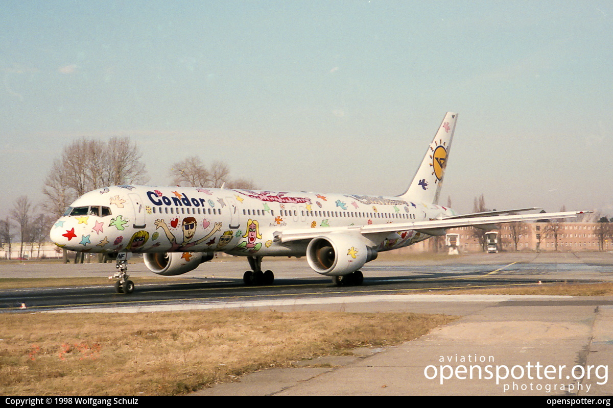D-ABNF - Condor Boeing 757-230 at Berlin-Schönefeld International Airport (SXF/EDDB) taken by Wolfgang Schulz | openspotter.org | ID: 2113