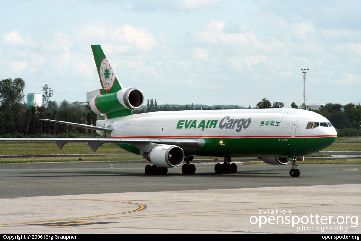 B-16110 - EVA Airways McDonnell Douglas MD-11F at Brussels Airport (Zaventem Airport) (BRU/EBBR) taken by Jörg Graupner | openspotter.org | ID: 4830