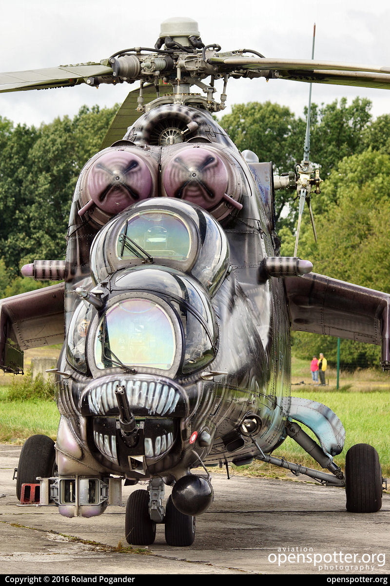3366 - Czech Air Force Mil Mi-24V Hind at Ostrava-Mosnov International Airport (OSR/LKMT) taken by Roland Pogander | openspotter.org | ID: 32230