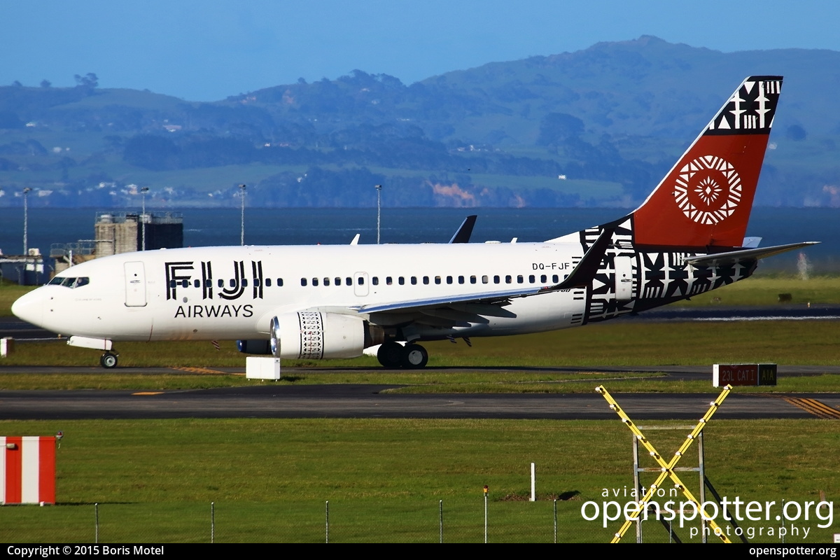 DQ-FJF - Air Pacific Boeing 737-7X2(WL) at Auckland Airport (AKL/NZAA) taken by Boris Motel | openspotter.org | ID: 32482