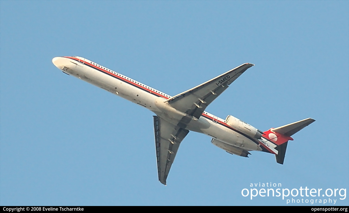 I-SMED - Meridiana Fly McDonnell Douglas MD-83 at Berlin-Tegel Airport (TXL/EDDT) taken by Eveline Tscharntke | openspotter.org | ID: 1247