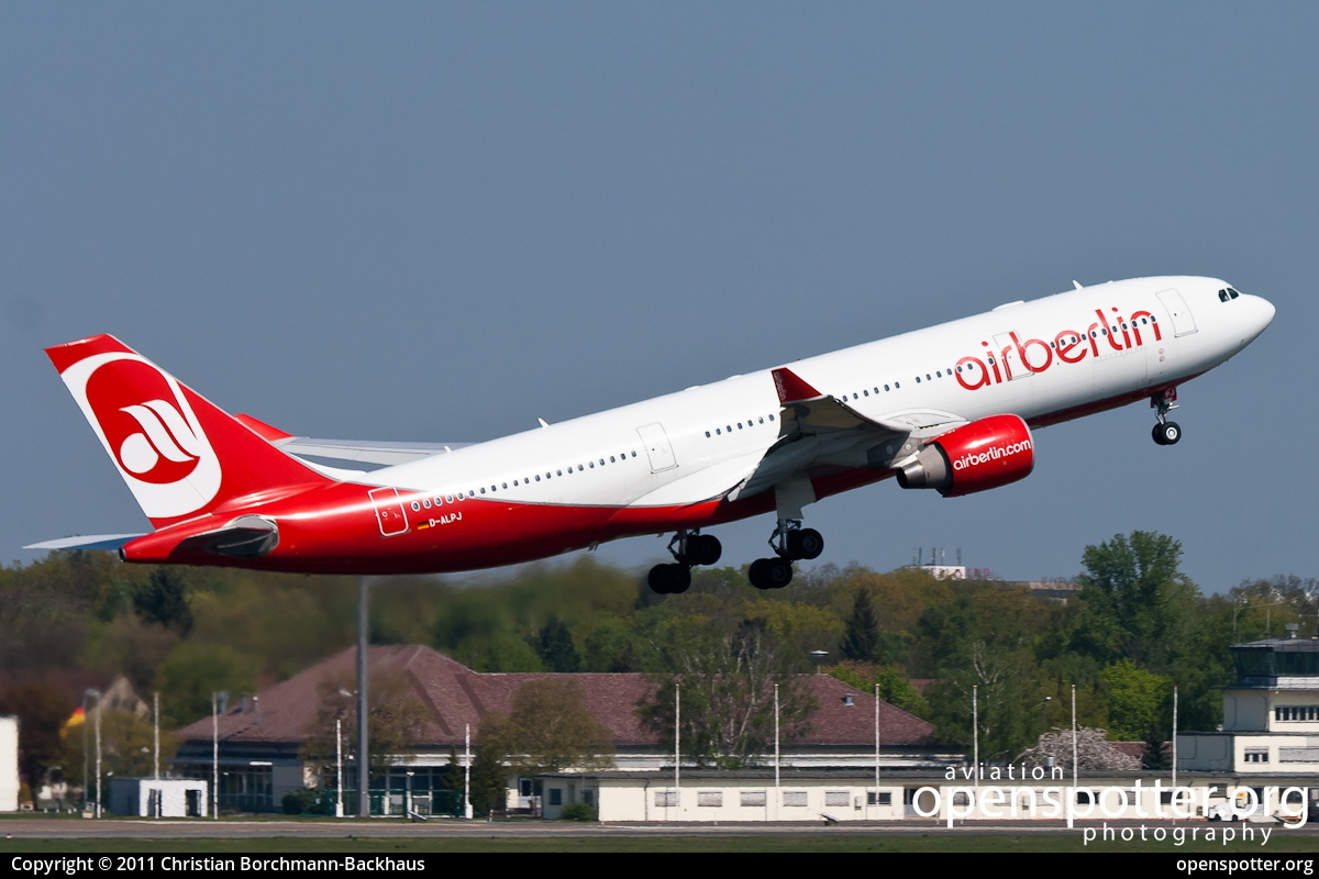 D-ALPJ - Air Berlin Airbus A330-223 at Berlin-Tegel Airport (TXL/EDDT) taken by Christian Borchmann-Backhaus | openspotter.org | ID: 975