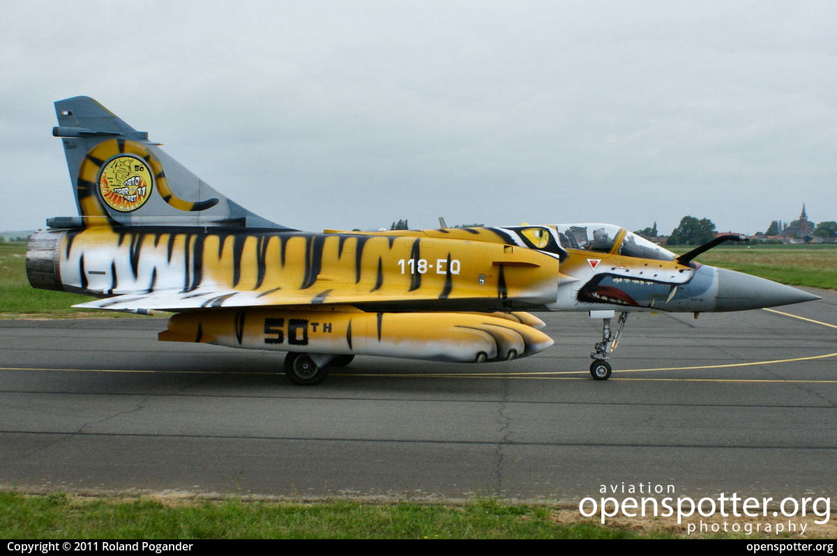 44 (118-EQ) - France Air Force (Armée de l'Air) Dassault Mirage 2000C at Cambrai – Épinoy Air Base (XCB/LFQI) taken by Roland Pogander | openspotter.org | ID: 4071