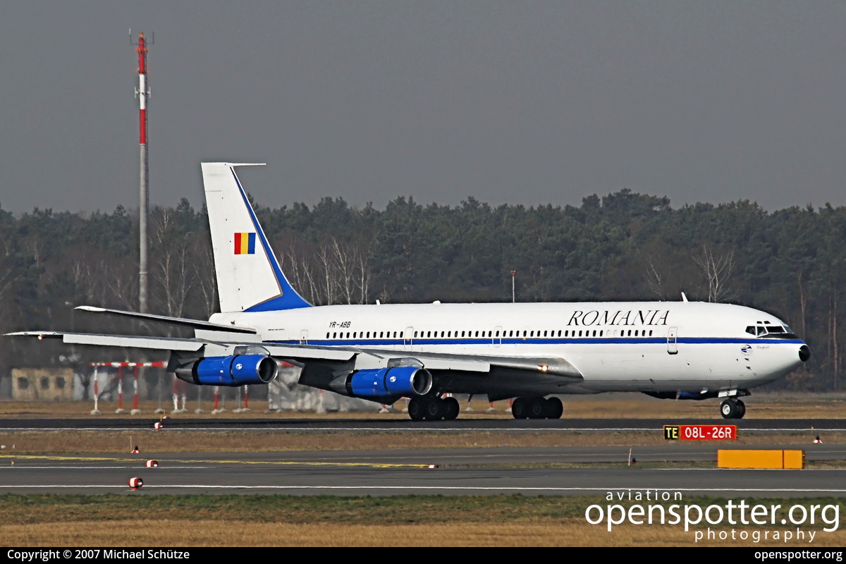 YR-ABB - Romavia Boeing 707-3K1C at Berlin-Tegel Airport (TXL/EDDT) taken by Michael Schütze | openspotter.org | ID: 13687