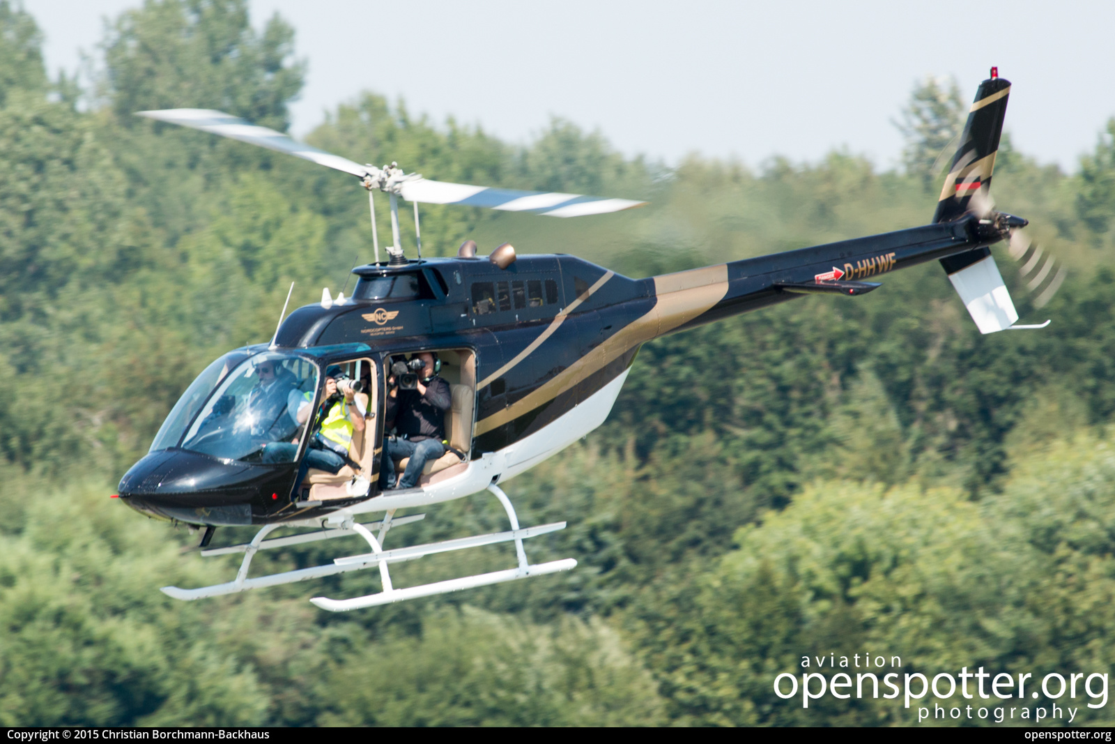 D-HHWF - Private / Untitled Bell 206B JetRanger III at Hamburg Airport (Fuhlsbüttel Airport) (HAM/EDDH) taken by Christian Borchmann-Backhaus | openspotter.org | ID: 58818