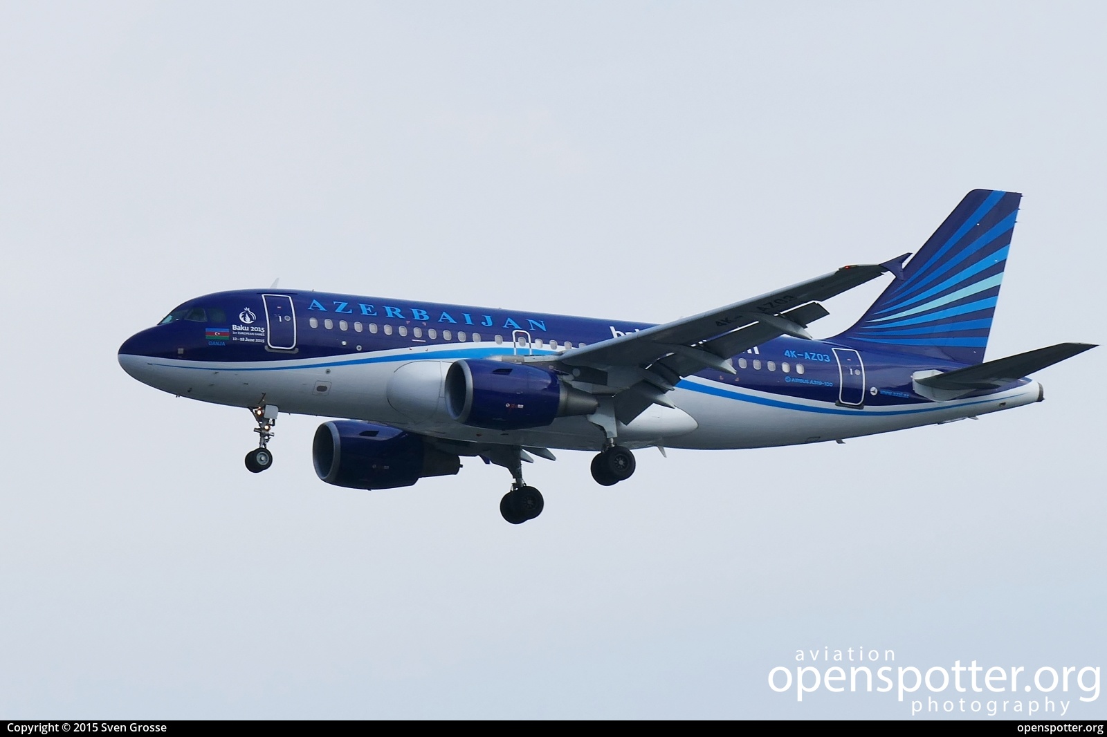 4K-AZ03 - Azerbaijan Airlines Airbus A319-111 at Berlin-Tegel Airport (TXL/EDDT) taken by Sven Grosse | openspotter.org | ID: 39629