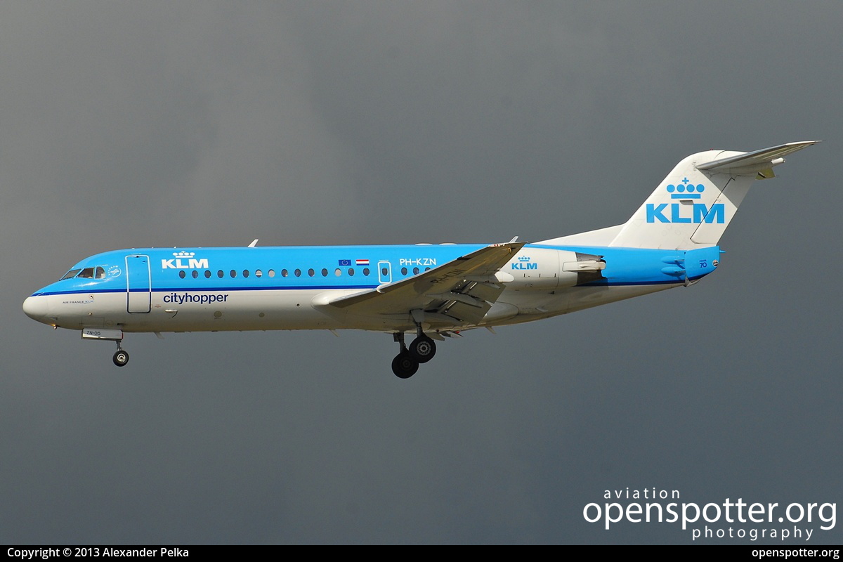 PH-KZN - KLM Cityhopper Fokker F70 at Frankfurt International Airport (FRA/EDDF) taken by Alexander Pelka | openspotter.org | ID: 9412