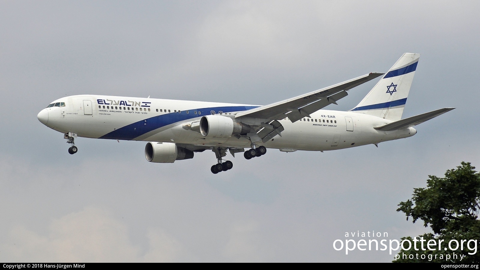 4X-EAR - El Al Israel Airlines Boeing 767-352(ER) at Berlin-Tegel Airport (TXL/EDDT) taken by Hans-Jürgen Mind | openspotter.org | ID: 54593