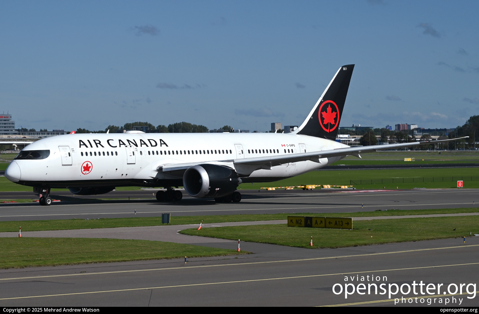 C-GHPQ - Air Canada Boeing 787-8 Dreamliner at Schiphol Airport (AMS/EHAM) taken by Mehrad Andrew Watson | openspotter.org | ID: 90468