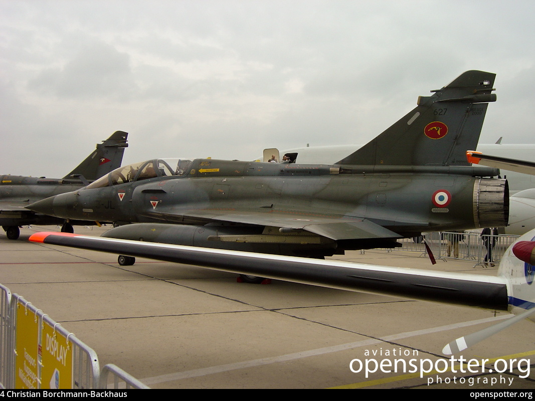 627 - France Air Force (Armée de l'Air) Dassault Mirage 2000D at Berlin-Schönefeld International Airport (SXF/EDDB) taken by Christian Borchmann-Backhaus | openspotter.org | ID: 23
