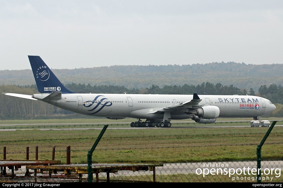 B-6053 - China Eastern Airlines Airbus A340-642 at Schwerin-Parchim Airport (SZW/EDOP) taken by Jörg Graupner | openspotter.org | ID: 50075
