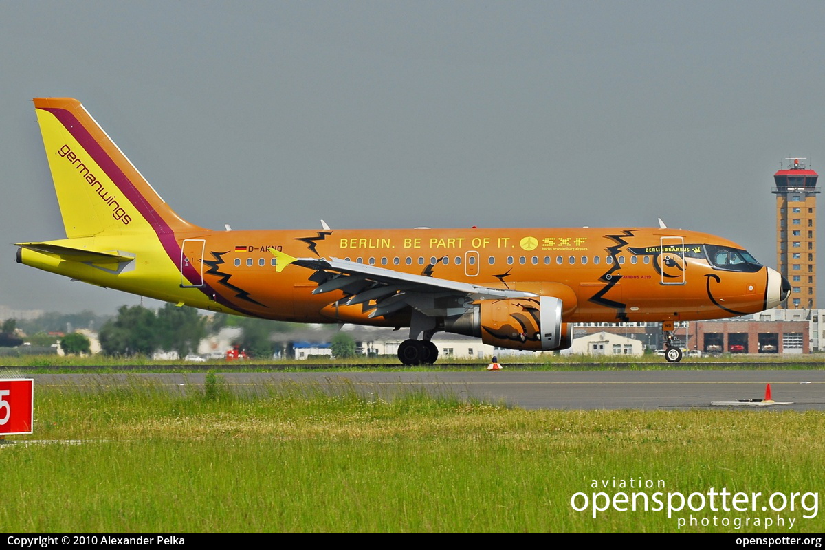 D-AKNO - Germanwings Airbus A319-112 at Berlin-Schönefeld International Airport (SXF/EDDB) taken by Alexander Pelka | openspotter.org | ID: 12237