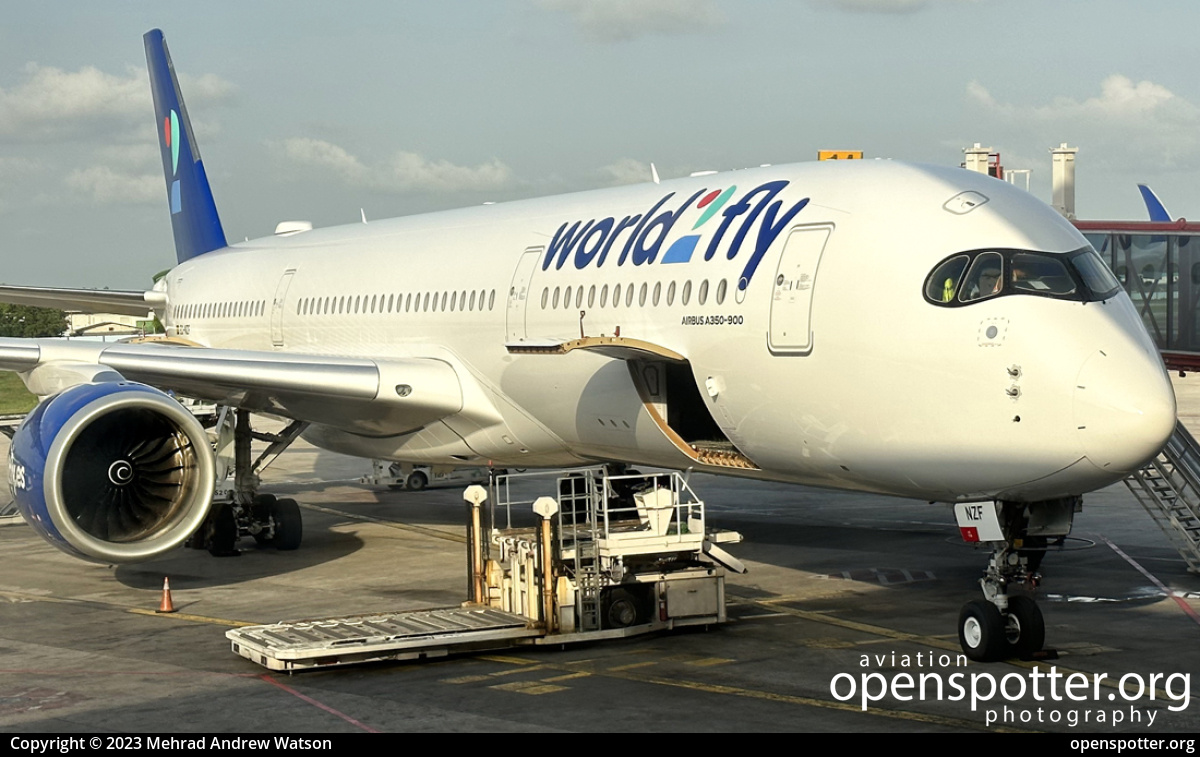 EC-NZF - world2fly Airbus A350-941 at José Martí International Airport (HAV/MUHA) taken by Mehrad Andrew Watson | openspotter.org | ID: 87021