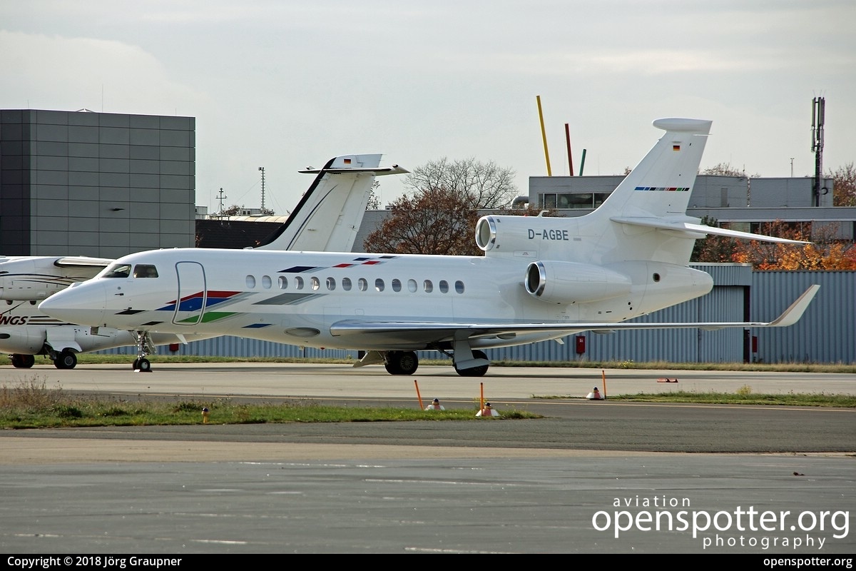 D-AGBE - Volkswagen Air Service Dassault Falcon 7X at Braunschweig-Wolfsburg Regional Airport (BWE/EDVE) taken by Jörg Graupner | openspotter.org | ID: 64417