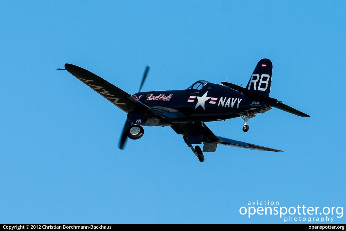 OE-EAS - Red Bull - The Flying Bulls Vought F4U-4 Corsair at Berlin-Schönefeld International Airport (SXF/EDDB) taken by Christian Borchmann-Backhaus | openspotter.org | ID: 4355