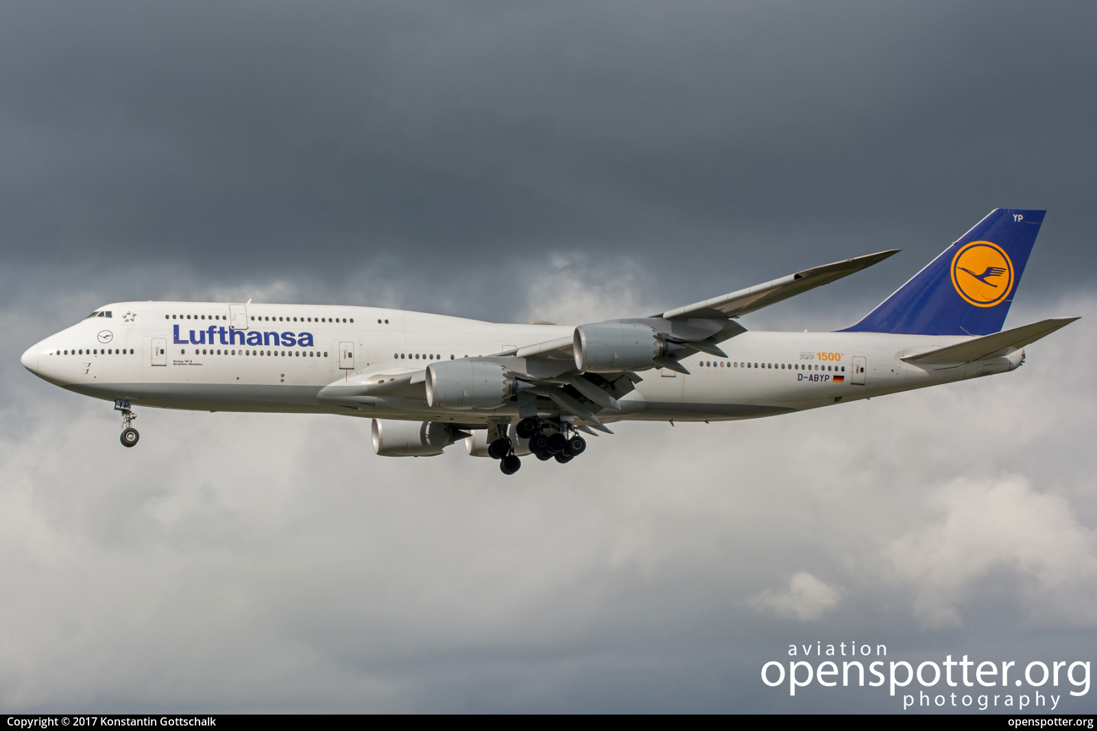 D-ABYP - Lufthansa Boeing 747-830 at Frankfurt International Airport (FRA/EDDF) taken by Konstantin Gottschalk | openspotter.org | ID: 52413
