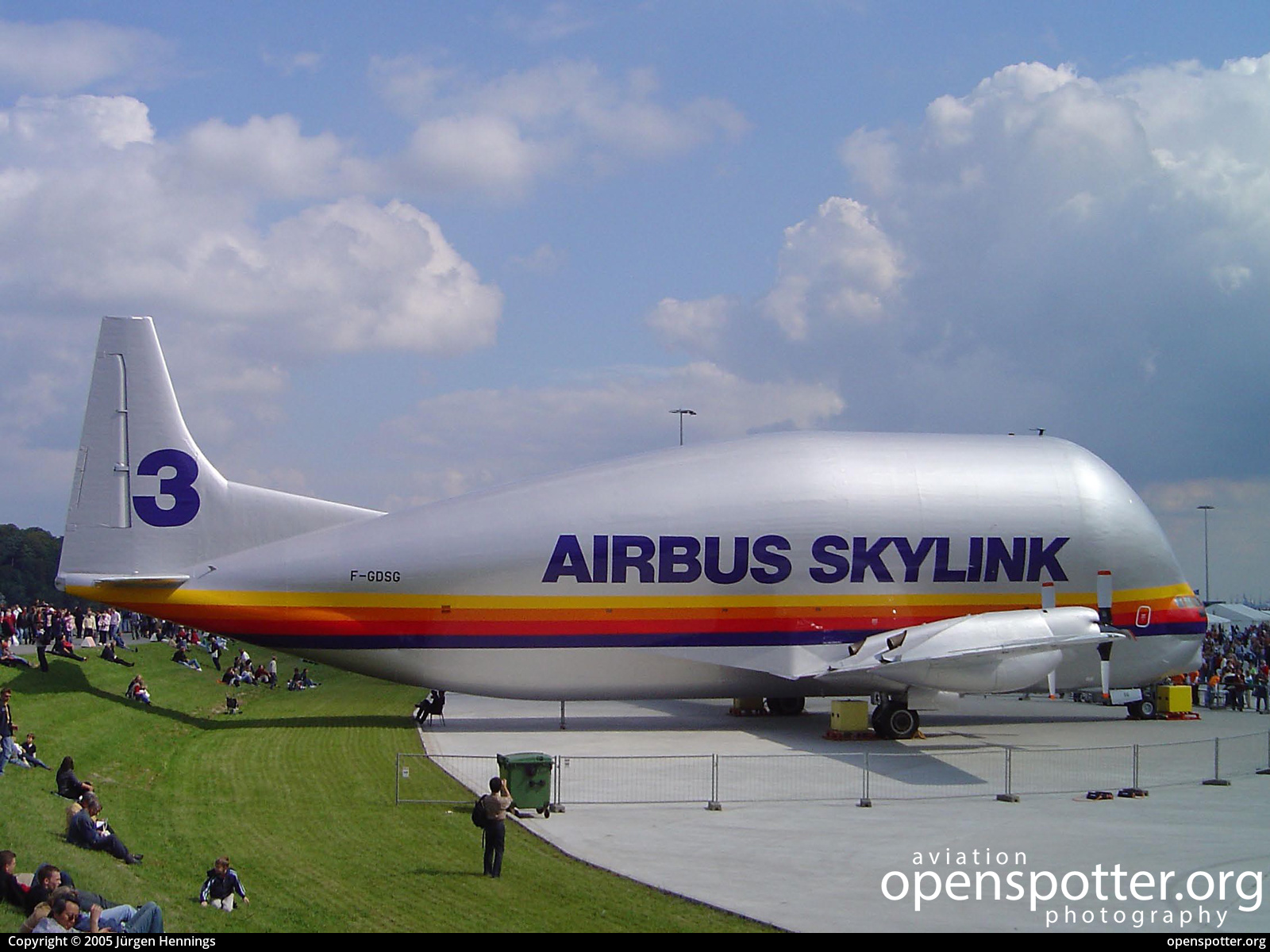F-GDSG - Airbus Industrie Aero Spacelines 377SGT Super Guppy Turbine at Hamburg Finkenwerder Airport (XFW/EDHI) taken by Jürgen Hennings | openspotter.org | ID: 52479